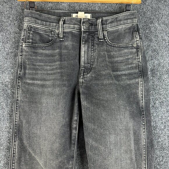 Madewell Jeans Womens 26 10 in High Rise Skinny Gray Cotton Stretch Pockets - Picture 3 of 9